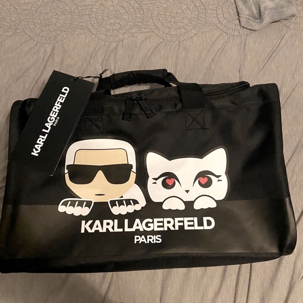 Karl Lagerfeld luggage bag